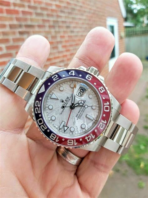 rolex gmt meteorite price|rolex with meteorite face.